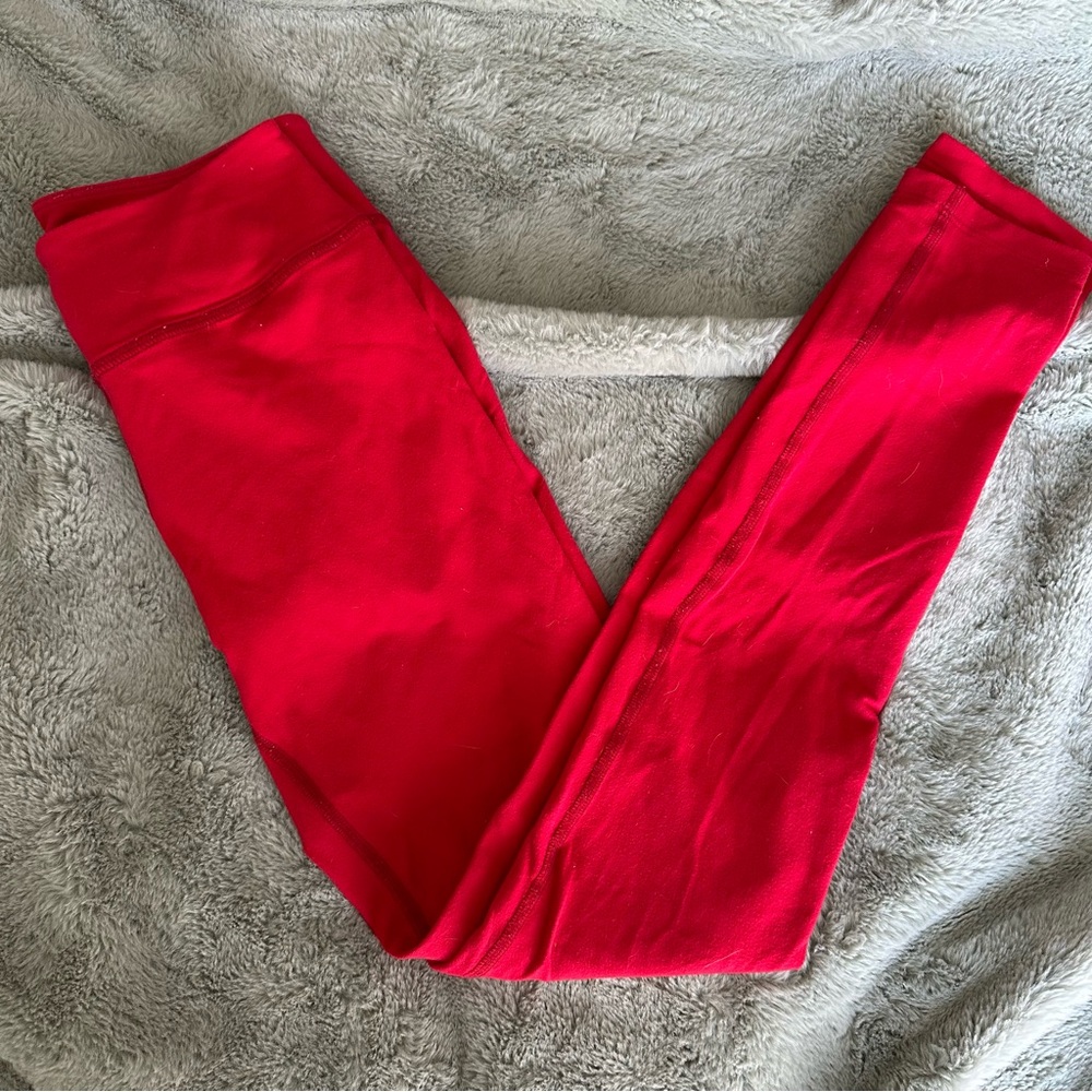 Beyond Yoga Red High-Waist Leggings